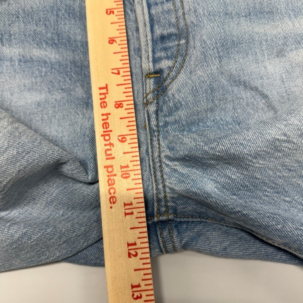 Levis Premium Ribcage Straight Jeans Light Wash Denim High Rise Size 26 - Picture 8 of 12